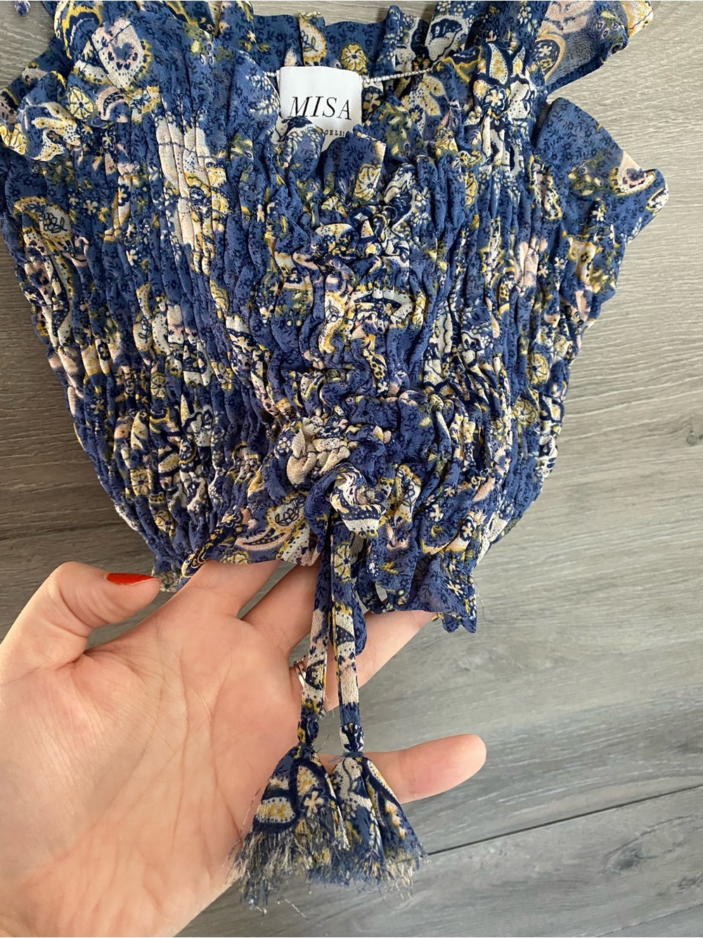 MISA Smocked Ruffle Top - Picture 3 of 8